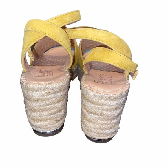 Franco Sarto espadrilles sandals size 7 1/2 leather - Picture 5 of 7